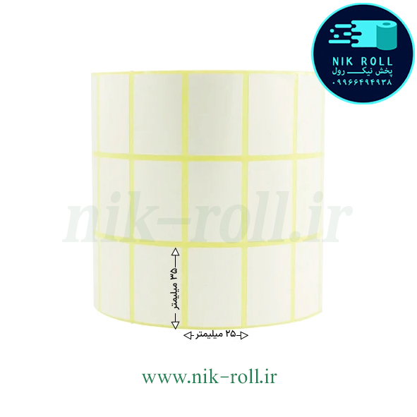 لیبل حرارتی سه ردیفه 35*25 رول 6000 عددی