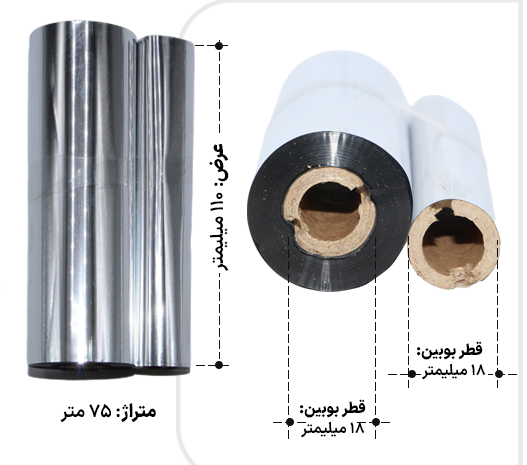 ریبون وکس 110×75